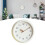 12in Silent Quartz Round Clock Creamy White 1xAA 13