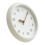 12in Silent Quartz Round Clock Creamy White 1xAA 12