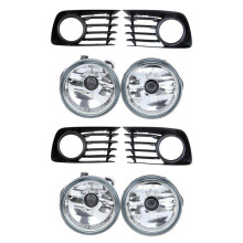 2 Par Luz Antiniebla Parachoques Delantero Lamparas + Kit de Fundas para Prius 2004-2009 con Bombilla 81221-52070