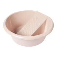 Washboard Basin For Hand Washing Clothes Washing Board, NonSlip Washtub, Pink, Multipurpose For Small Delicate Articles