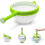 Salad Spinner, Scratch Resistant Rotating Colander, Fruit and Vegetable Spina, Strainer with Foldable Handle. 1