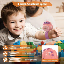 Portable Fan with Wrist Strap,Dynamic Projection Personal Fan,Hands Free Bladeless Fan,360 Rotatable Fan