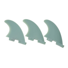 3-Piece Surfboard Fin Set Green PVC