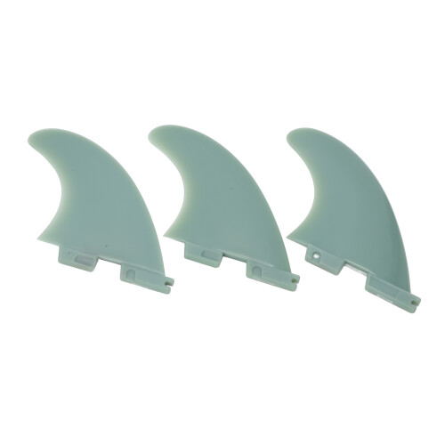 3-Piece Surfboard Fin Set Green PVC