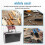 Aluminum Alloy Toolbox Accessories Storage Box Practical Aluminum Suitcase Portable Handle Small Toolbox Storage Box 8