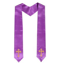 Satin Hochzeitsstola Mit Besticktem Für Geistliche