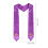 Cérémonie Violet Satin Brodée Croix Pour 3