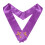 Cérémonie Violet Satin Brodée Croix Pour 11