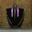 Cérémonie Violet Satin Brodée Croix Pour 6