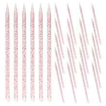 1800Pièces Accessoires Ongles Double-Embout Pousse-Cuticule Rosé