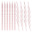 1800Pièces Accessoires Ongles Double-Embout Pousse-Cuticule Rosé 1