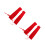 2Paires Satinés Longs Style Punk Ajustables Pour Soirée 9
