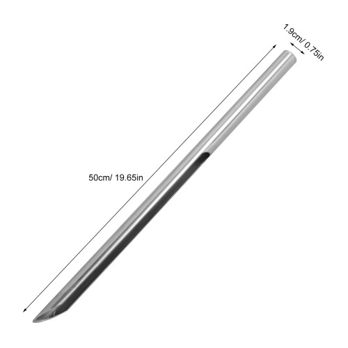 Silver Stainless Steel Soil and Grain Sampling Probe Powder Tool 2
