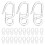 150Pcs Clear Plastic Sliding Curtain Hooks for Bathroom and Window Use 1