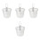 4Pcs Stainless Steel Pasta Basket Set Hanging Strainers Silver Kitchen 4