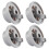 12Pcs Light Grey Dishwasher Lower Rack Wheels Plastic Accessories Kit 1