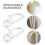 150Pcs Clear Plastic Sliding Curtain Hooks for Bathroom and Window Use 10