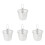 4Pcs Stainless Steel Pasta Basket Set Hanging Strainers Silver Kitchen 3