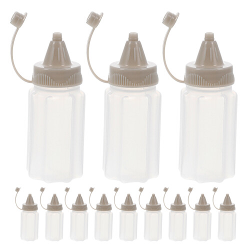 60Pcs Mini Kitchen Sauce Dispenser Bottles Grey Multipurpose Reusable