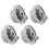 12Pcs Light Grey Dishwasher Lower Rack Wheels Plastic Accessories Kit 2