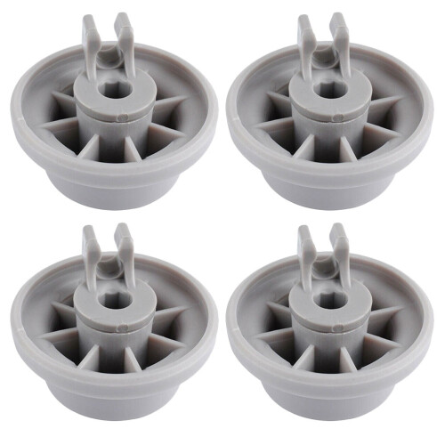 12Pcs Light Grey Dishwasher Lower Rack Wheels Plastic Accessories Kit 2