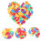 192Pcs Assorted Plastic Shape Sorting Puzzle Toys for Preschool Kids 11