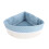 Sky-Blue Triangular Woven Bamboo Basket for Bathroom & Side Table 1