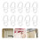 150Pcs Clear Plastic Sliding Curtain Hooks for Bathroom and Window Use 11
