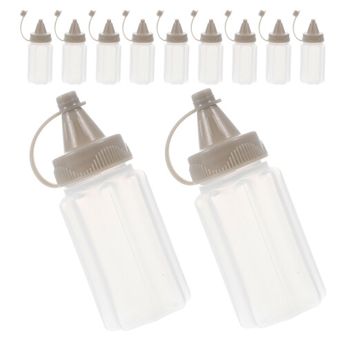 60Pcs Mini Kitchen Sauce Dispenser Bottles Grey Multipurpose Reusable 2