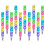 72Pcs Stackable Bear Kid Pencils Plastic School Supplies Colorful Set 1