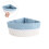 Sky-Blue Triangular Woven Bamboo Basket for Bathroom & Side Table 9