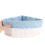 Sky-Blue Triangular Woven Bamboo Basket for Bathroom & Side Table 3