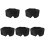 5Pcs Black Polyester Sleep Eye Masks Breathable Lightproof Blindfolds 2