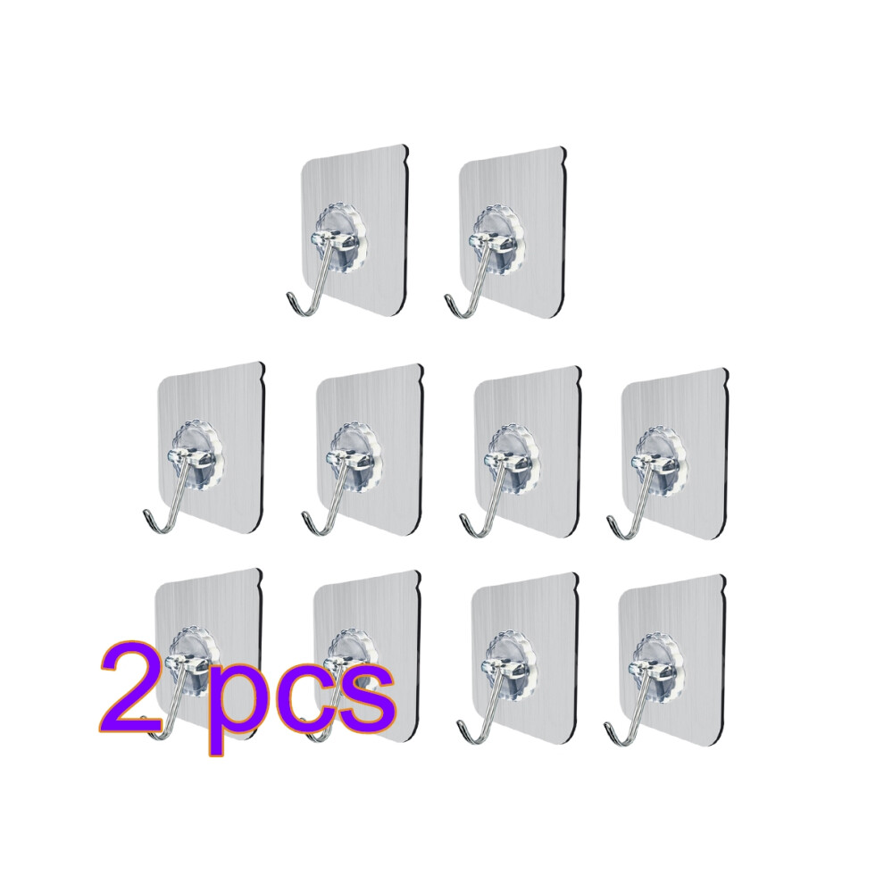 20Pcs Clear Self Adhesive Hooks Nail-Free Wall Hooks For Home Utility 352635326315