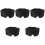 5Pcs Black Polyester Sleep Eye Masks Breathable Lightproof Blindfolds 3