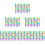 72Pcs Stackable Bear Kid Pencils Plastic School Supplies Colorful Set 10
