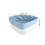 Sky-Blue Triangular Woven Bamboo Basket for Bathroom & Side Table 2
