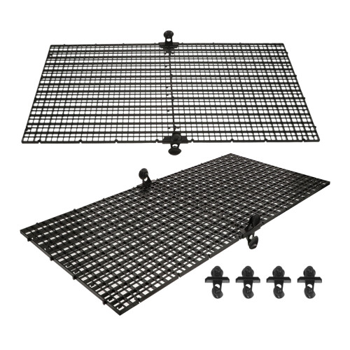 8Sets Durable ABS Aquarium Separator Black Plastic Grid for Fish Tanks 2