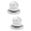 2Sets White Kitchen Dish Brush with Handle Pet+pp Steel Wire Scrubber 9