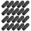 400Pcs Black PVC Bolt Shaft Covers Screw Thread End Protector Caps 3