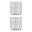 8Sets Durable ABS Aquarium Separator Black Plastic Grid for Fish Tanks 10