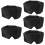5Pcs Black Polyester Sleep Eye Masks Breathable Lightproof Blindfolds 10