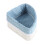 Sky-Blue Triangular Woven Bamboo Basket for Bathroom & Side Table 8