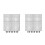 8Sets Durable ABS Aquarium Separator Black Plastic Grid for Fish Tanks 8