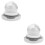 2Sets White Kitchen Dish Brush with Handle Pet+pp Steel Wire Scrubber 8
