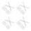 48Pcs Durable PVC Wall Clock Hands Protective Cover Transparent Case 7