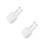 2Pcs Electric Shoe Dryer with Timer for Boots Sneakers White Plastic 10