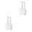2Pcs Electric Shoe Dryer with Timer for Boots Sneakers White Plastic 5