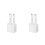 2Pcs Electric Shoe Dryer with Timer for Boots Sneakers White Plastic 9