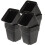 100Pcs Durable Black Plastic Square Plant Nursery Pots with Root Space 1